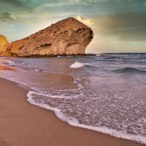 A beach at Cabo de Gata-Nijar in Almería, Spain