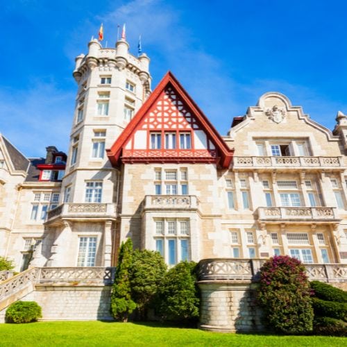 Palacio de la Magdalena in Santander showcasing impressive architecture and surrounding greenery