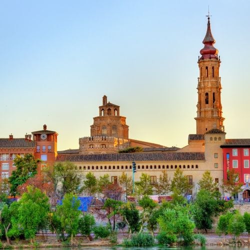 Cathedral of the Savior in Zaragoza, Spain