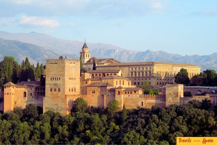 The Alhambra in Granada, a historic palace complex and one of the best places to visit in Spain for first timers.