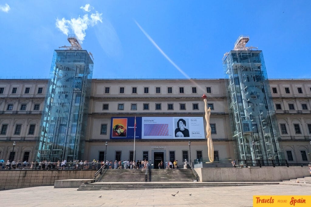 Reina Sofia Museum Madrid exterior showing modern art museum