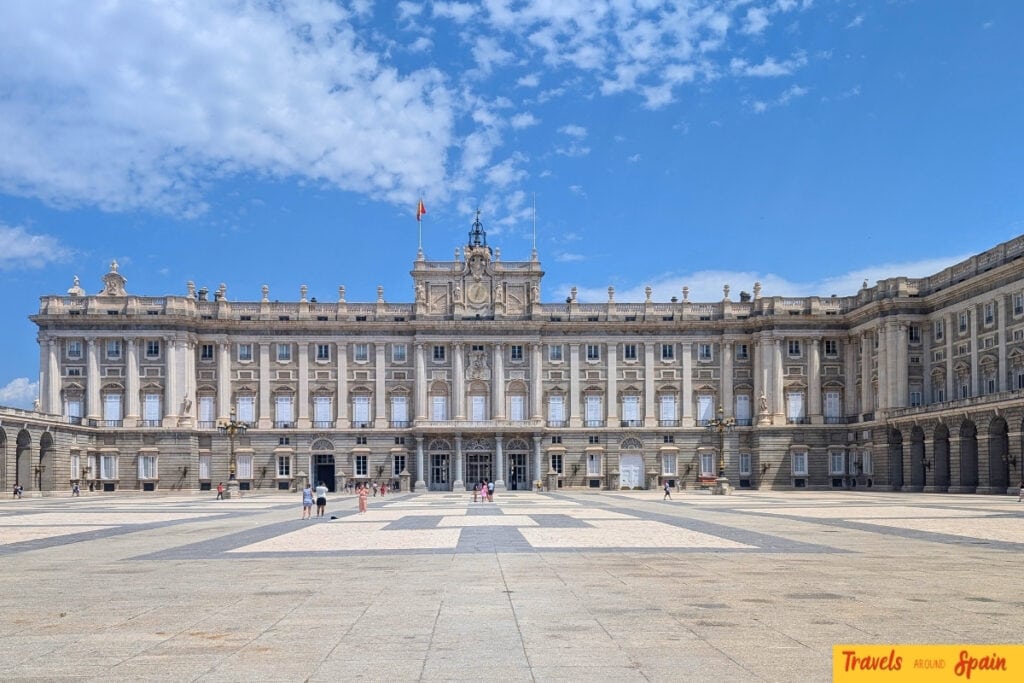 Royal Palace of Madrid exterior showing baroque architecture