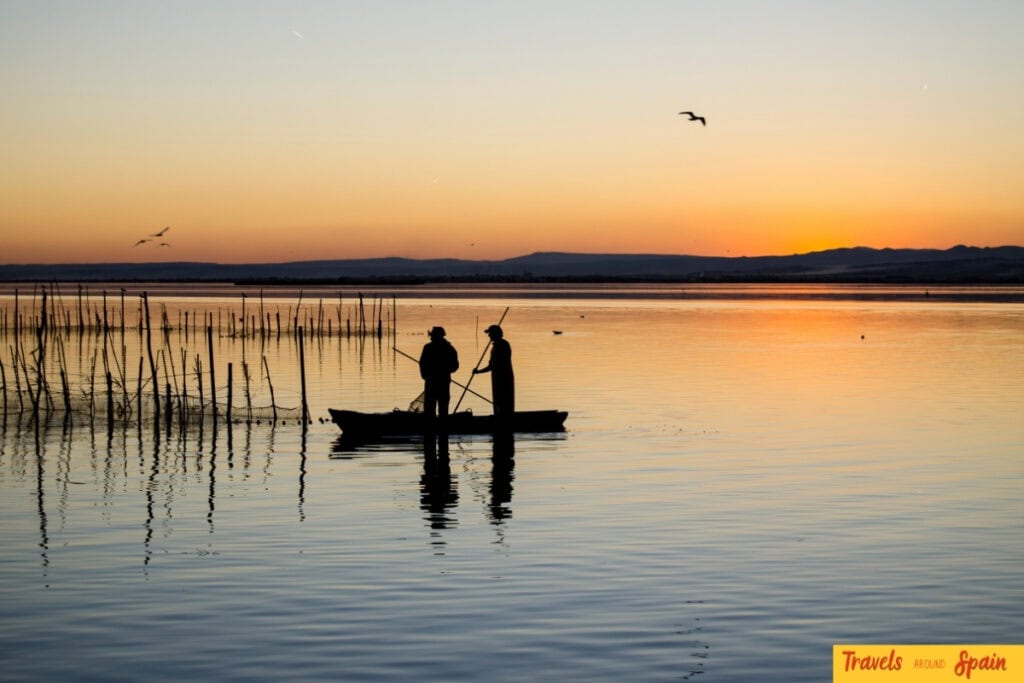 Sunset boat tour Albufera Valencia