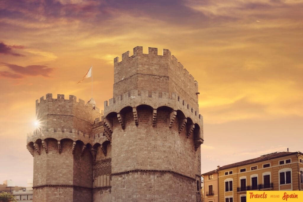 Torres de Serranos Valencia in October