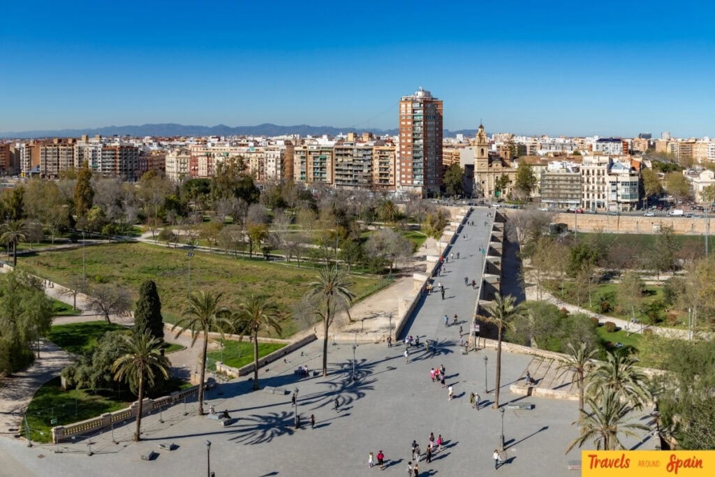 Turia Gardens Valencia in autumn