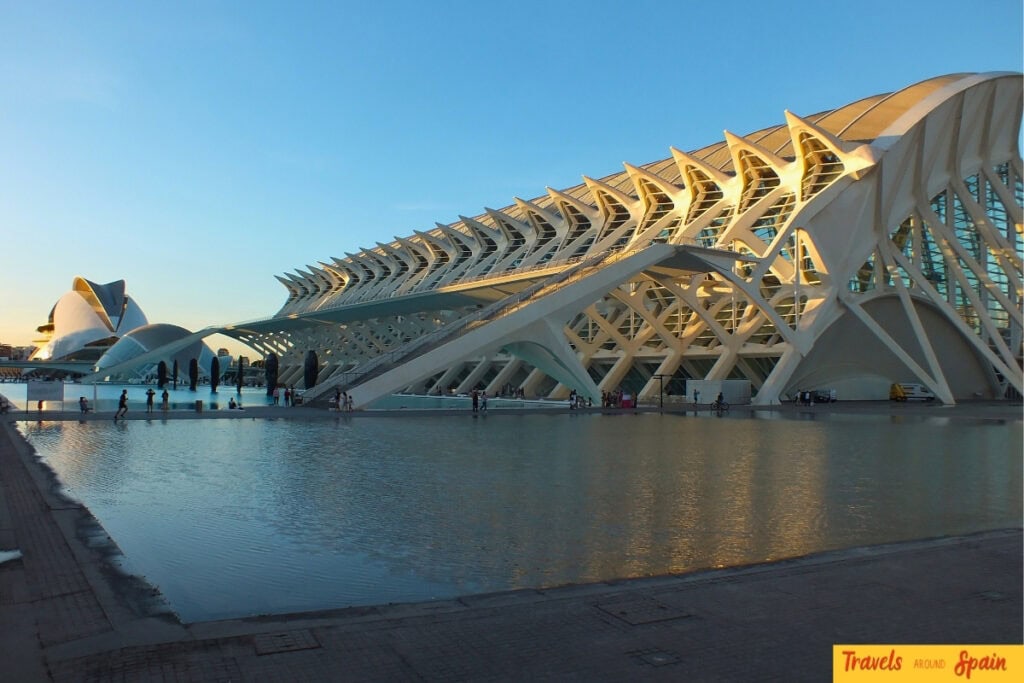 City of Arts and Sciences in Valencia on a sunny September day