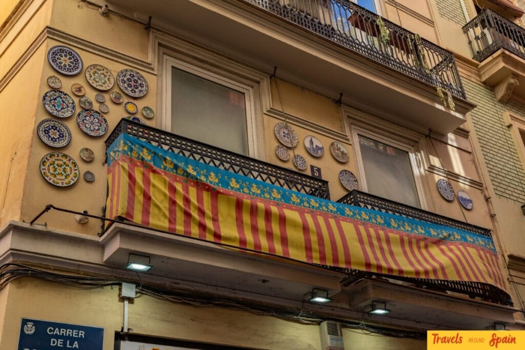 Valencian flag in Valencia in October