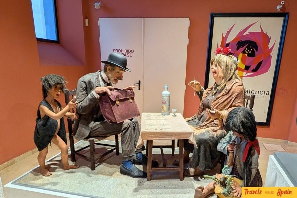 A Falla displayed in the Fallas Museum in Valencia, one of the hidden gems.