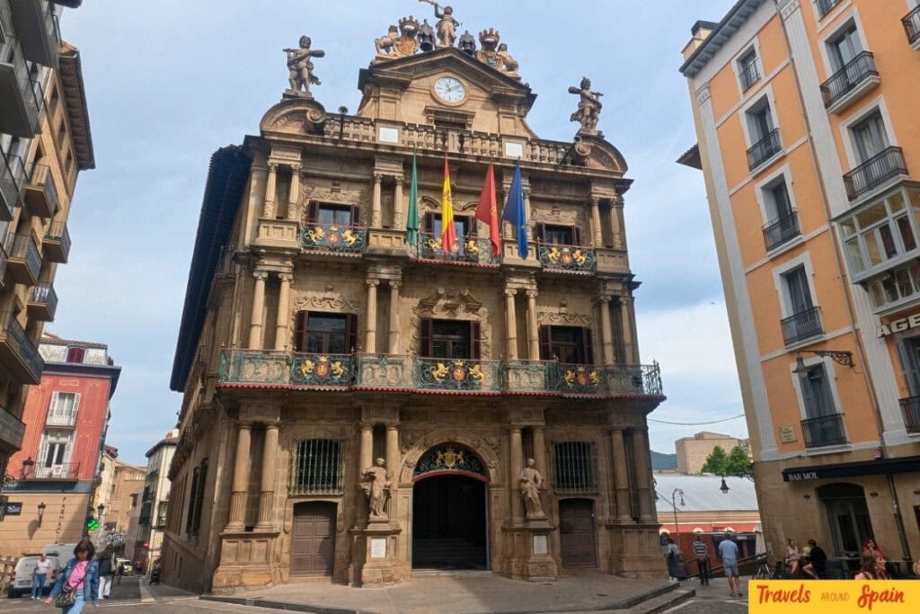 Historic building in Pamplona old town, showing traditional architecture in one of Spain’s lesser-known cities.