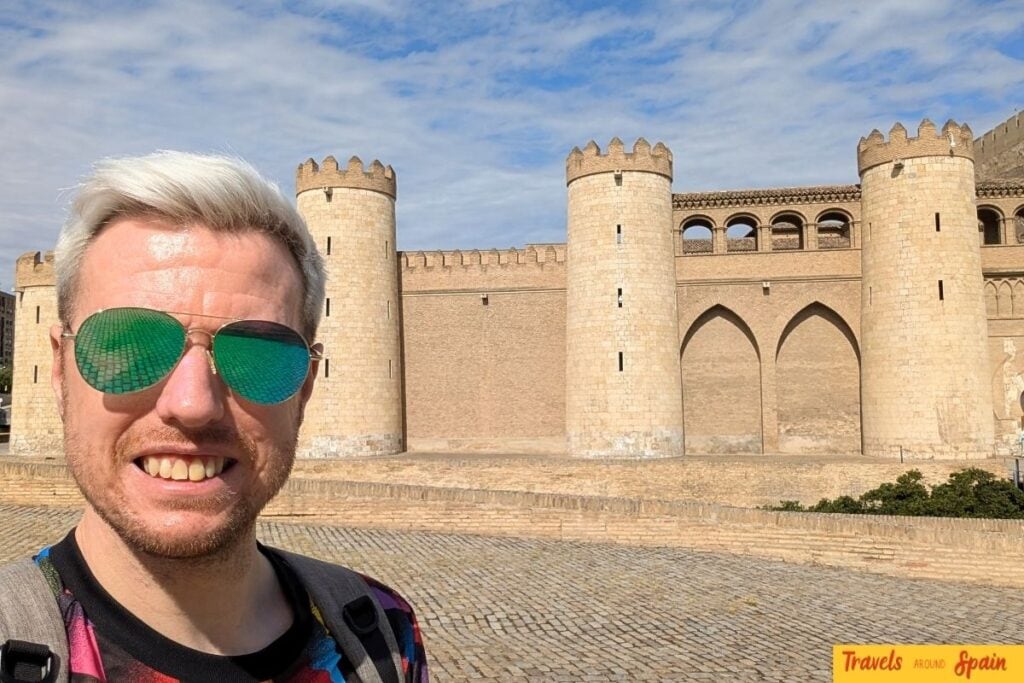 Visiting Aljafería Palace during a 2 day Zaragoza itinerary.