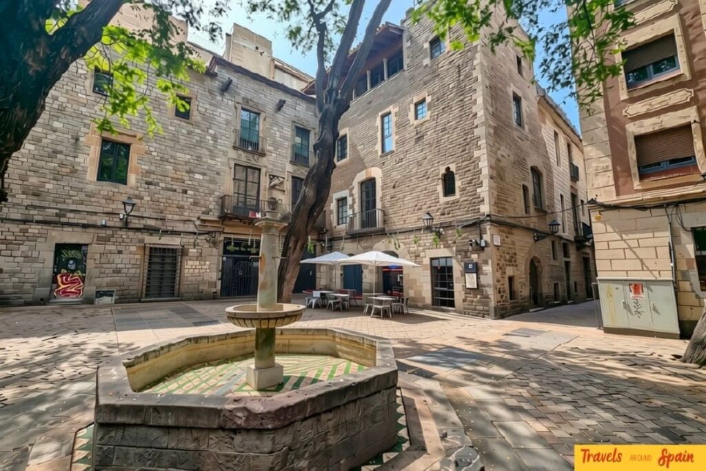 Historic Plaça de Sant Felip Neri in Barcelona's Gothic Quarter